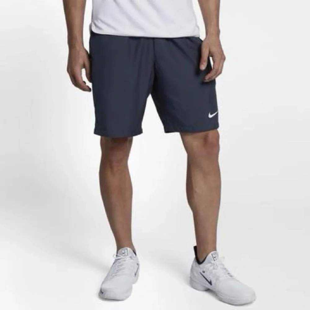 Nike men’s dry 9inch tennis shorts- thunder blue/white - Picture 2 of 9